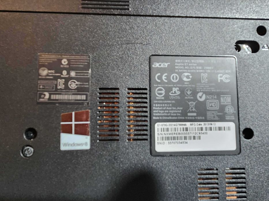 Acer portátil Aspire E1-570G