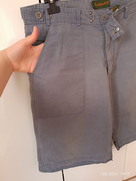 Szare spodenki męskie Timberland r 38 L