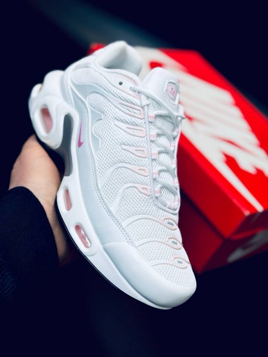 Женские кроссовки Nike air max tn 95 plus/ бело розовые кроссовки Найк