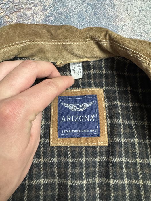 Вінтажний Бомбер з шкіри Arizona розмір M old many косуха
