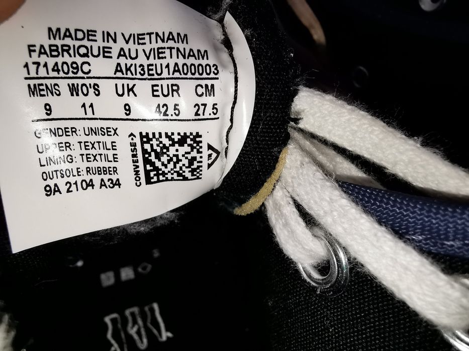 Converse All Star Chuck 1970 Varsity Hi trampki tenisówki 42,5