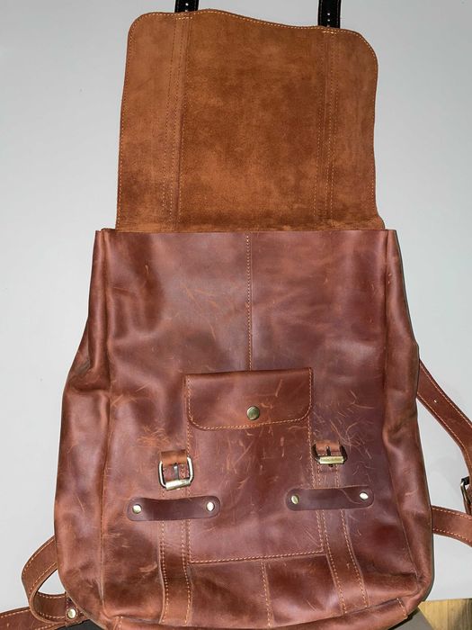 Рюкзак шкіряний ручної роботи від Boorbon в ідеальному стані