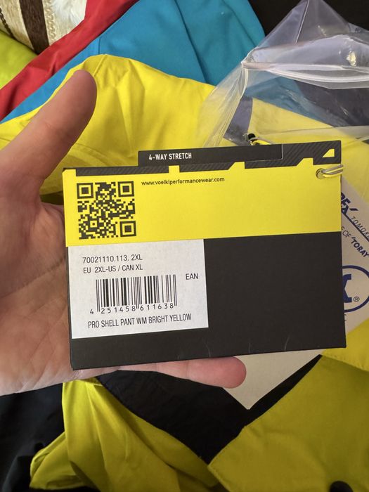 Гірськолижні Штани Volkl Pro Shell Pant WM bright yellow