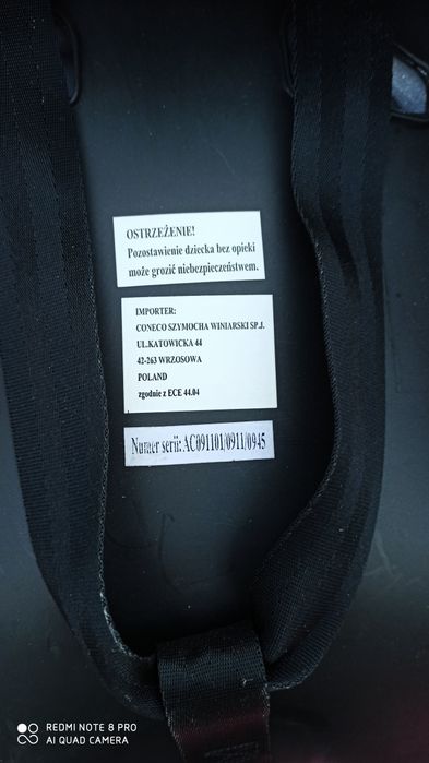 Nosidełko fotelik Coneco