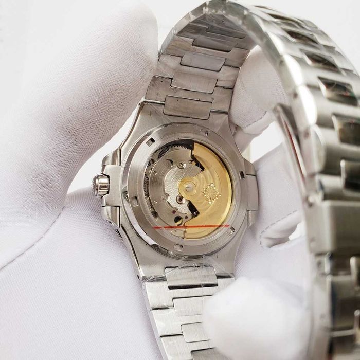 Годинник автоматичний Patek Philippe Nautilus diamonds rose gold pink