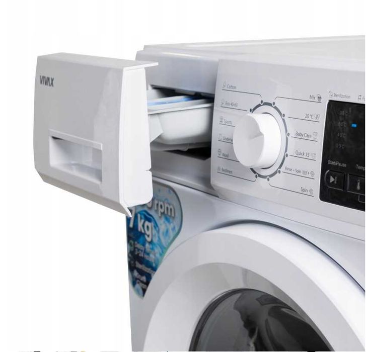 Pralka Wolnostojąca Automatyczna Vivax Wsad 7kg 1200 obr. Quick 15'