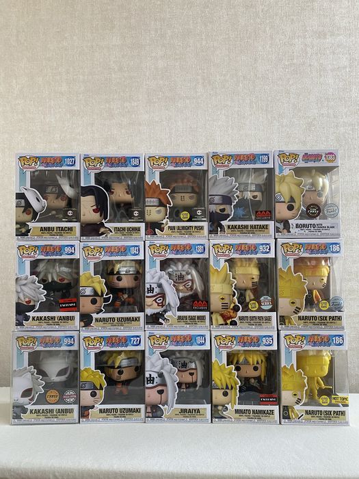 Funko pop naruto anime itachi uchiha, Jiraiya, Kakashi anbu chase, Pain, Minato / Фанко поп наруто аніме ітачі учіха, мінато, какаші, пейн,