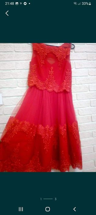 Плаття вечірнє червоне