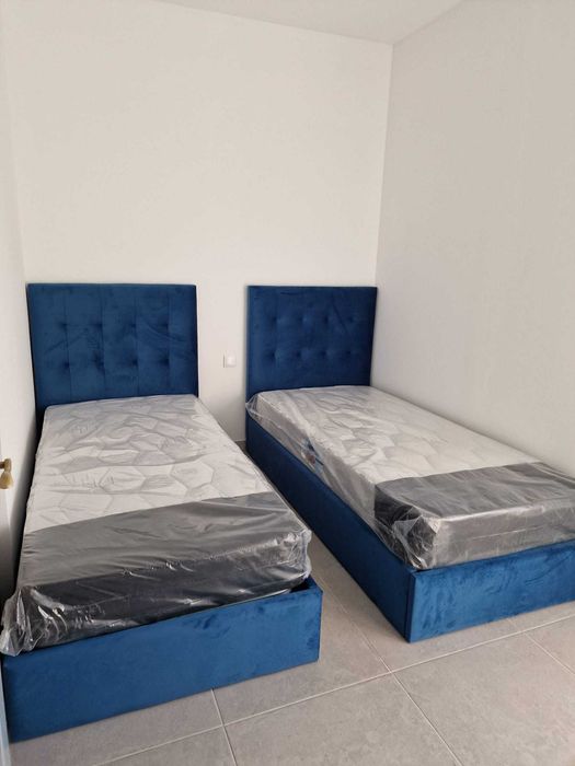 Camas de Solteiro Estofadas de Luxo 199€ - Disponíveis em Várias Cores! 190x90m! topp de Gama Novas Direto Da Fabrica
