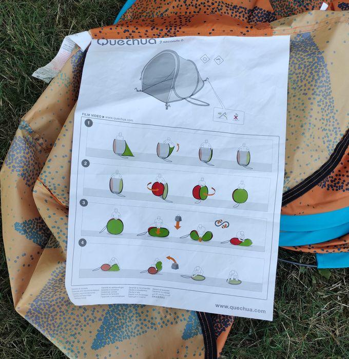 Tenda Pop-Up Quechua 2 seconds | para Praia, Campo ou Jardim