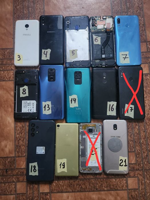 Смартфони під відновлення чи на запчастини
