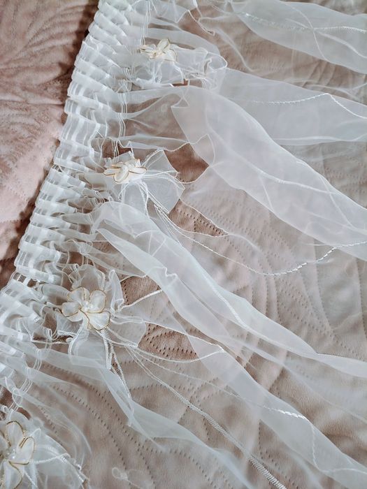 Komplet firanek 2x 5 m organza