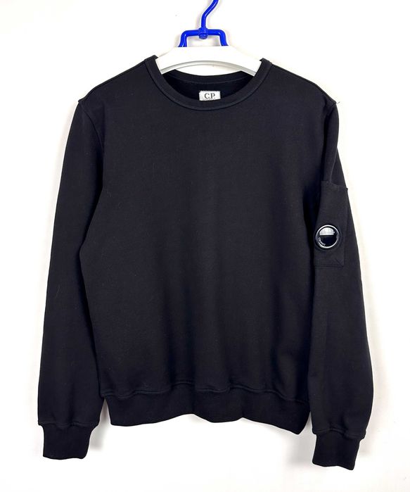 Bluza męska C.P Company czarna casual ze szkiełkiem crewneck r. M