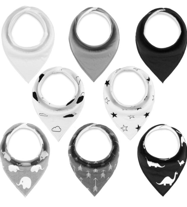 Śliniaki 8 sztuk zestaw