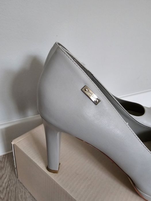 Buty czółenka szare Sergio Leone