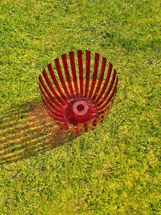 Abajur acrílico vermelho