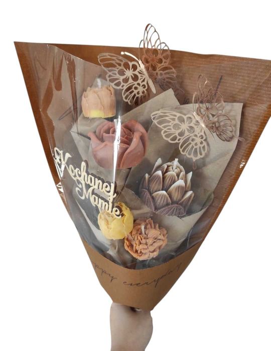 Bukiet świec sojowych Jesień Flower box