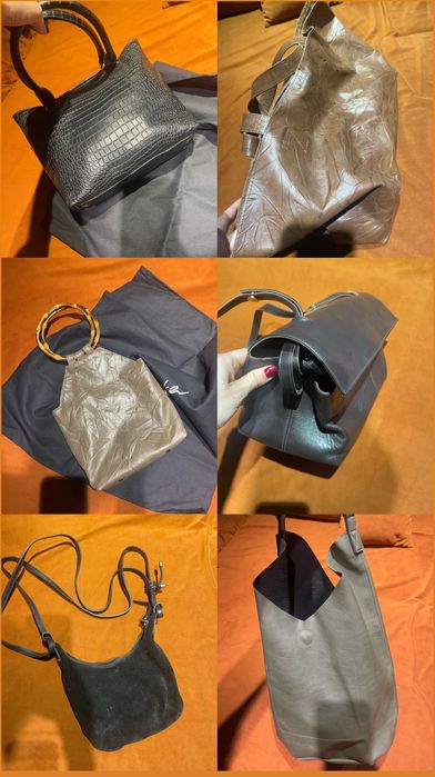 Шкіряна сумка, шоколадного кольору