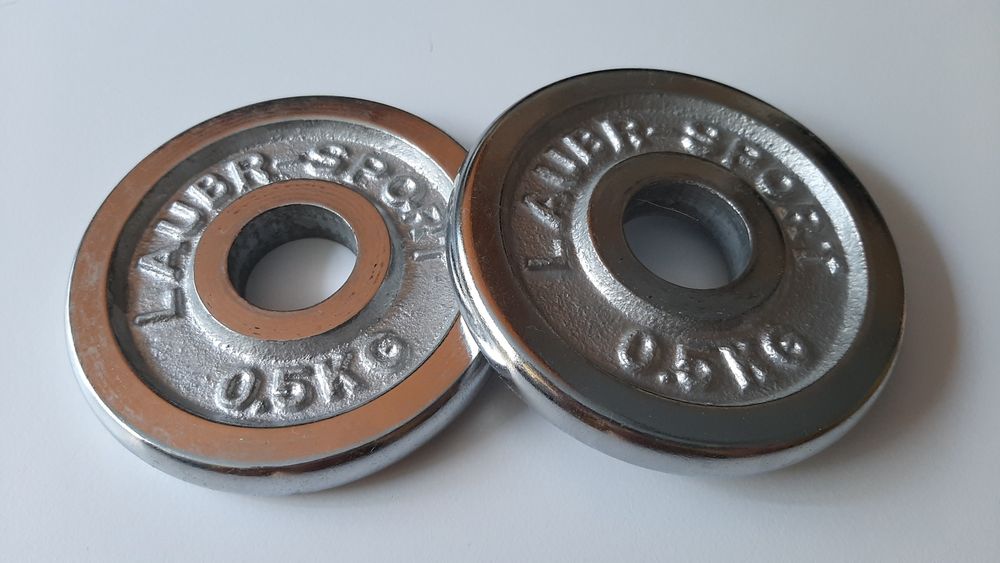 Obciążniki do hantli 0,5 kg. 2 szt.