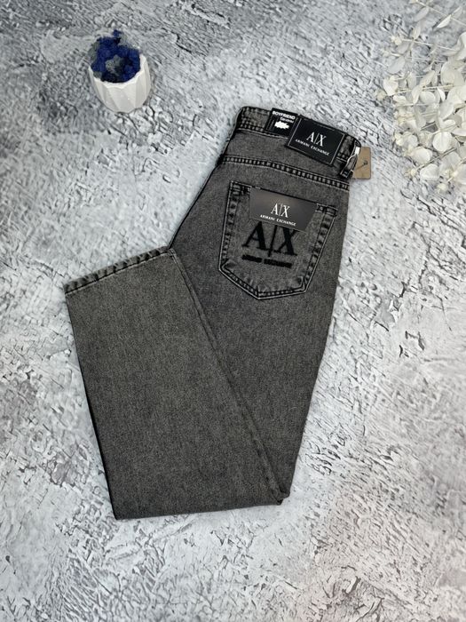 Джинсы Armani Exchange черные мужские джинси чоловічі Армани Армані