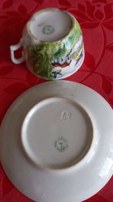 Chávena vista alegre dos anos 20 para colecionadores