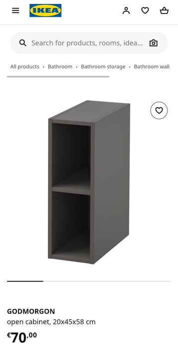 Armario aberto Godmorgon ikea