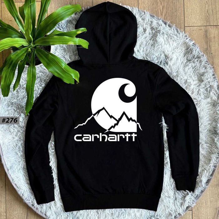 Кофта Кархарт Черная — Мужское Худи CARHARTT Skies — S M L XL XXL