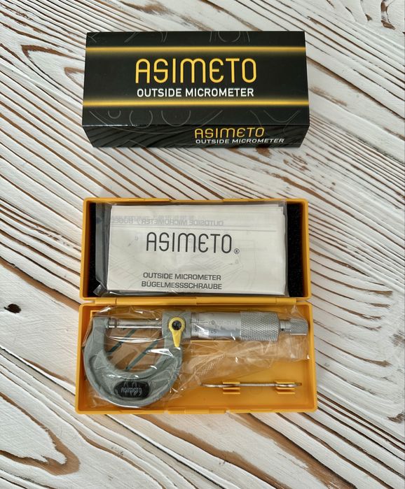 Микрометр гладкий 0-25мм 0,01мм Asimeto, Германия
