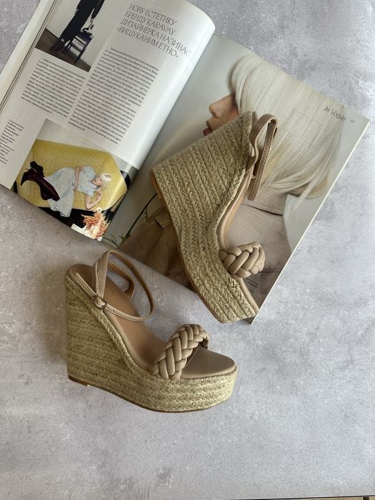 Женские босоножки на платформе/танкетке • Плетёные • Новые • 38–41