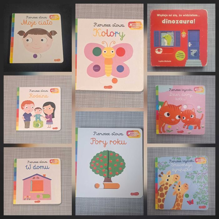 Książki sensoryczne z ruchomymi elementami 0–3 lata