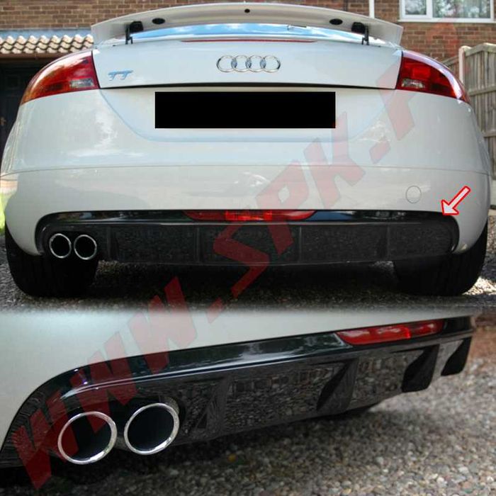 DIFUSOR TRASEIRO MODEL II - AUDI TT 8J (06-10) - Novo