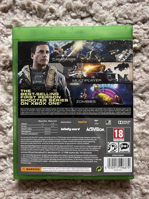 Ліцензійна гра Xbox One Call of Duty: Infinite Warfare диск