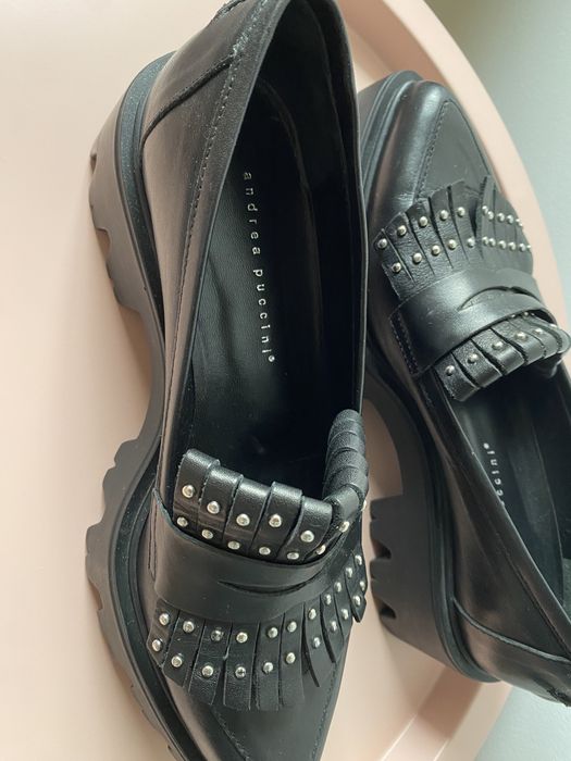 Шкіряні лофери від Andrea Puccini