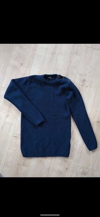 Męski sweter granatowy M