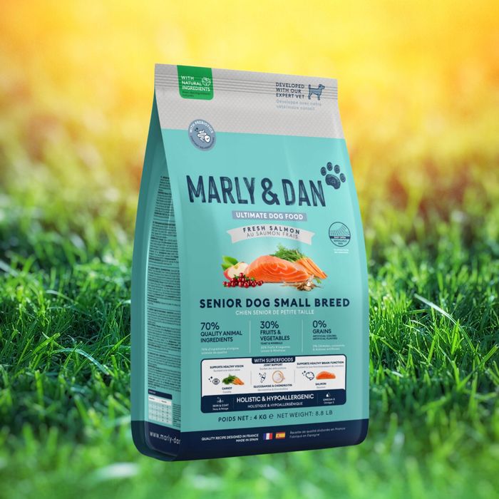 4 Kg Sucha Karma Dla Psa Marly & Dan Łosoś Hipoalergiczna Małe Rasy