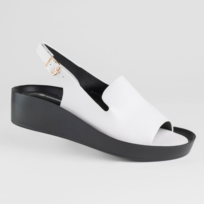 Sandały damskie skóra platforma 40