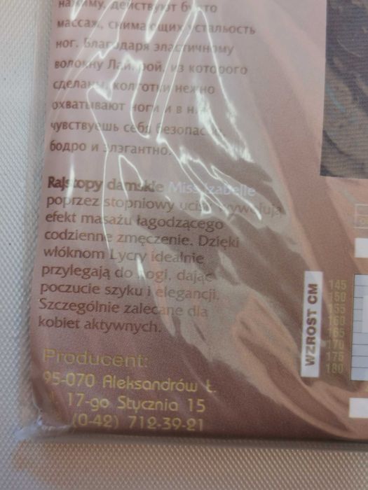 Rajstopy damskie 15-20Den, rozmiar 4-XL, zestw 5 sztuk