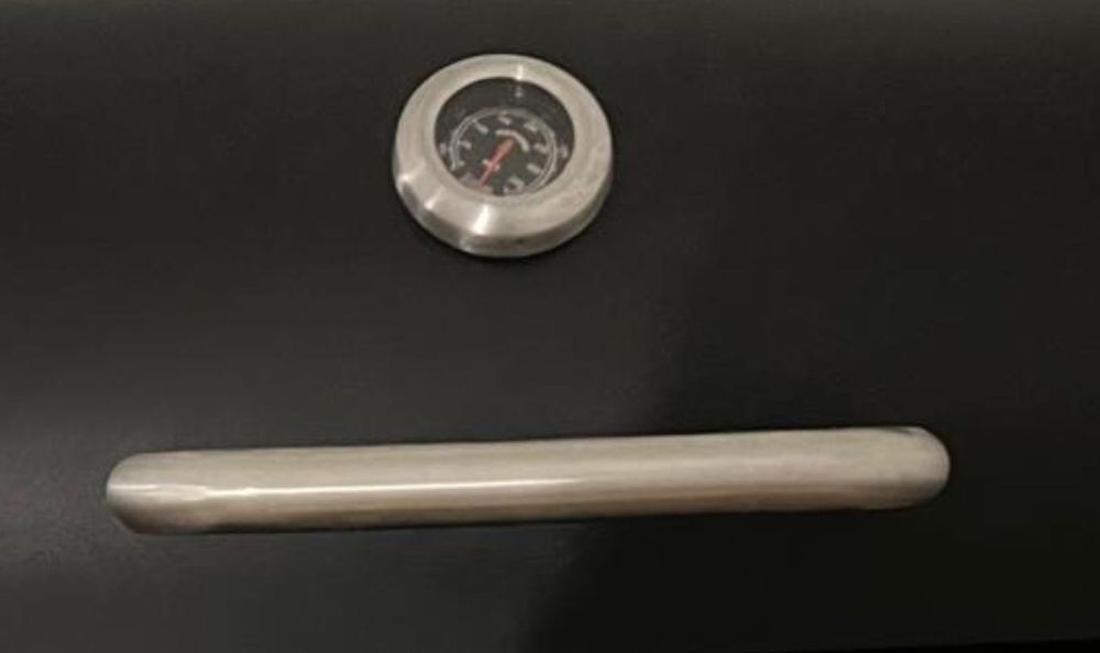 Grelhador Barril com termómetro com Rodas e Prateleira