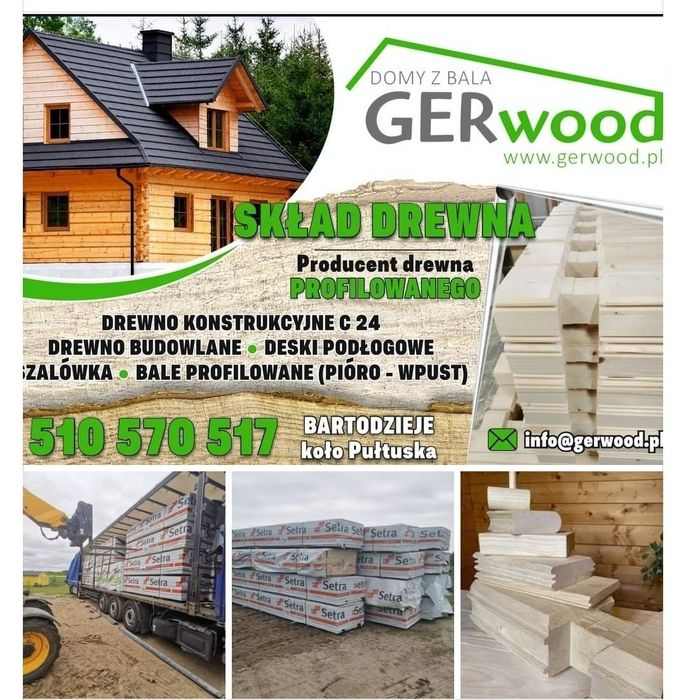 Drewno konstrukcyjne C24, KVH, BSH