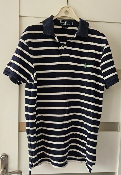 Ralph lauren L koszulka t shirt bluzka  granatowa 100% oryginał bawełna  konik