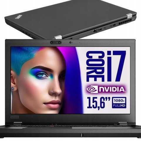 LAPTOP LENOVO P53 i7H/ 16/ SSD 1050/ 15,6" MAT 4K IPS/ NVidia/ dowóz
