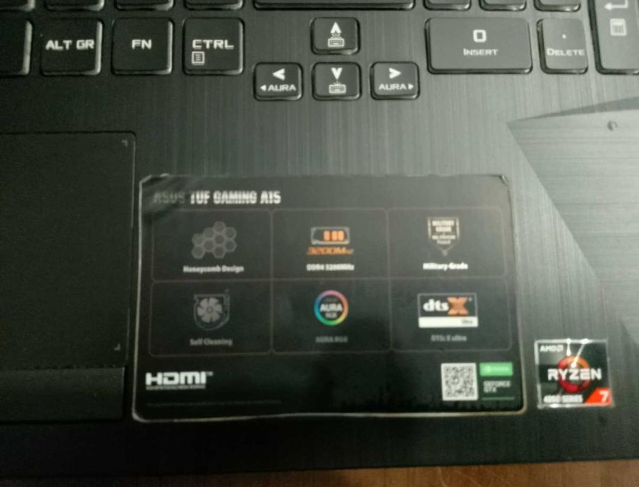 Portátil ASUS TUF Gaming A15 FA506IU (Avariado)