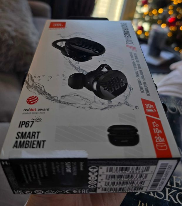 JBL Endurance Race Czarny Słuchawki dokanałowe NOWE