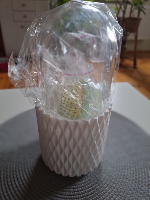 Organizer pojemnik na pędzle kosmetyki do makijazu obrotowy