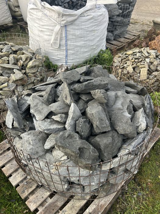 BLACK STONE Czarna Skała do Akwarium Terrarium Kamień Japoński Ogród