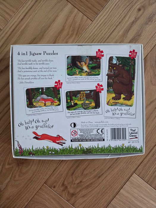 Puzzle Gruffalo dla dziecka od 3 lat