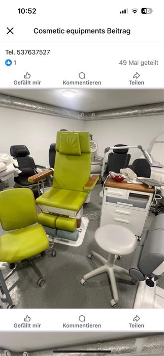 Fotel do pedicure,podologiczny,kosmetyczny, Ruck,baehr,gerlach,suda