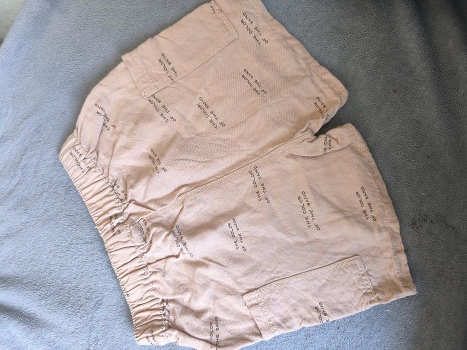 Lniane spodenki Zara 98 szorty chłopięce len