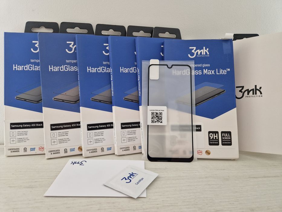 Hartowane szkło 3MK HardGlass Max Lite do Samsung Galaxy A50