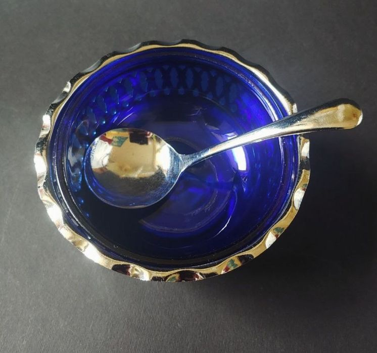 Английская посеребрянная сахарница